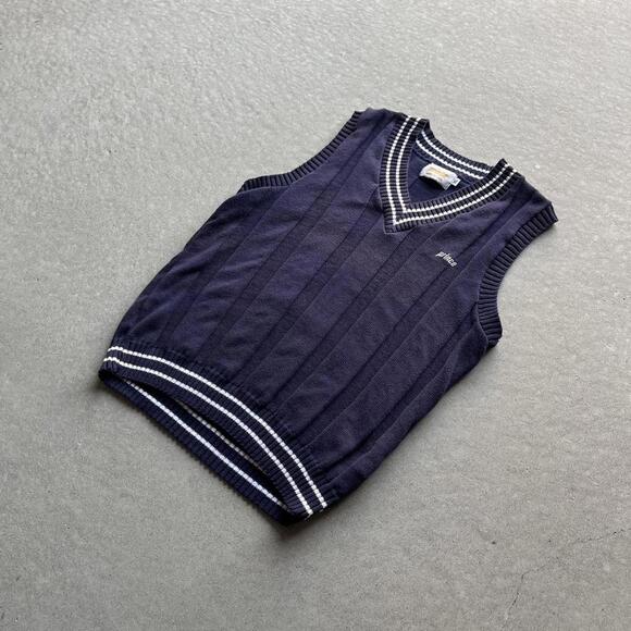 Vintage 80s Prince Tennis Knit Sweater Vest - Picture 2 of 4